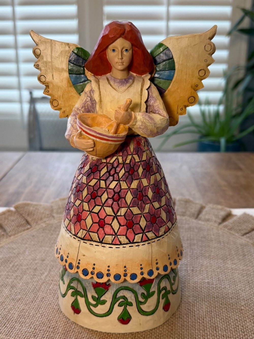 Jim Shore Angel of Contentment Vintage 2002 Mixing Bowl Kitchen Home Theme